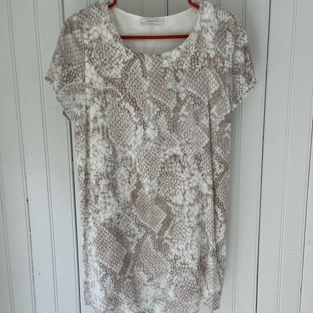 Vestique Snake Print Tshirt dress